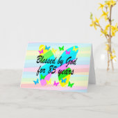 85. GEBURTSTAGSBLESSINGS GREETING CARD KARTE (Gelbe Blume)