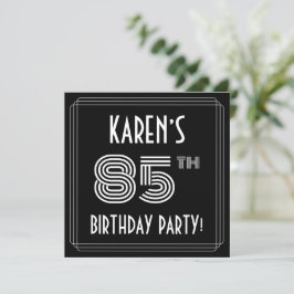 85. Geburtstagsfeier: Art-Déco-Stil mit Individuel Einladung