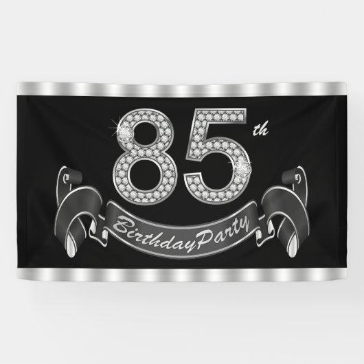 85. Geburtstagsfeier Banner (Horizontal)