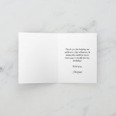 85. Geburtstagsfeier Gefaltete Dankeskarten Dankeskarte (Innenseite)