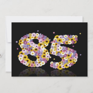 85. Geburtstagsfeier mit Blumenbriefen Einladung