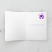 85. Geburtstagskarte für Großmutter - Blume Karte (Innenseite)