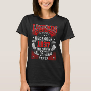 85. Geburtstagslegenden Geboren im Dezember 1937 8 T-Shirt