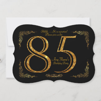 85. Geburtstagsparty 85., großartiges Gatsby, schw Einladung