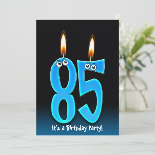 85. Geburtstagsparty Einladung (Stehend Vorderseite)