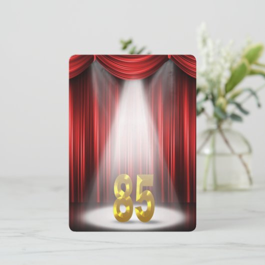 85. Geburtstagsparty Einladung (Stehend Vorderseite)