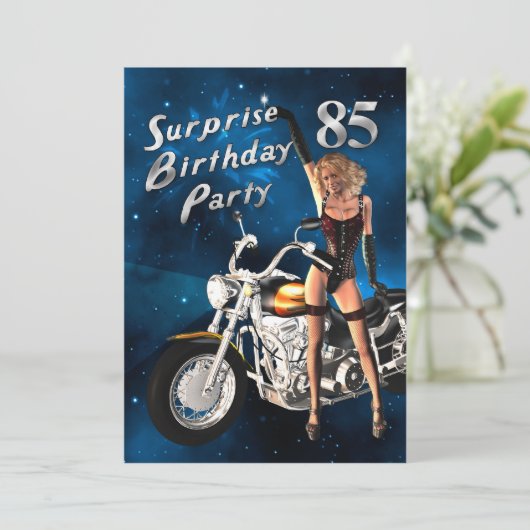 85. Geburtstagsparty Einladung (Stehend Vorderseite)