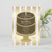 85. Geburtstagsparty Einladung 85. in Pink (Stehend Vorderseite)