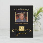 85. Geburtstagsüberraschung - Party Einladungen (Stehend Vorderseite)