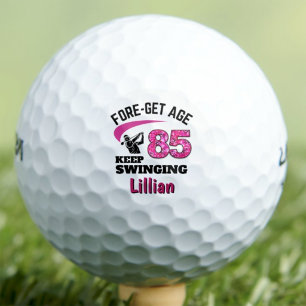 85. Golfer-Geschenk für Freund - Weiter schwingen Golfball
