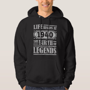 85 Jahre alt 1940 Geburt der Legende 85. Geburtsta Hoodie