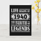 85 Jahre alt 1940 Geburt der Legende 85. Geburtsta Karte (Gelbe Blume)