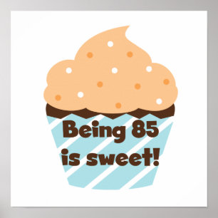 85 Jahre alt ist T - Shirt und Geschenke zum Gebur Poster
