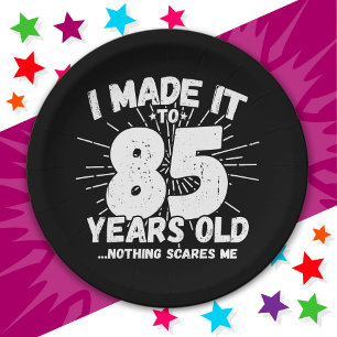 85 Jahre alt Sarcastic Meme Funny 85. Geburtstag Pappteller