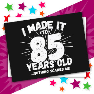 85 Jahre alter sarkastischer Meme Lustiger 85. Geb Postkarte