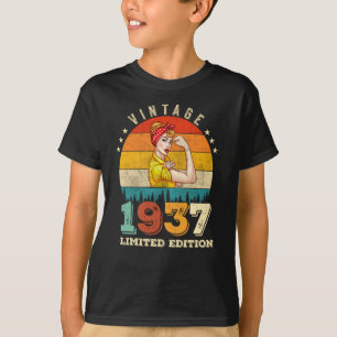 85 Jahre alter Tag 1937 Vintag 85. Geburtstagsfrau T-Shirt