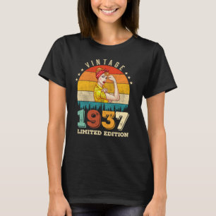 85 Jahre alter Tag 1937 Vintag 85. Geburtstagsfrau T-Shirt