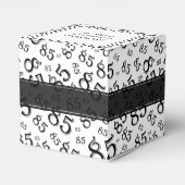 85. Schwarz/Weiß-Random-Zahlenmuster Geschenkschachtel (Rückseite)