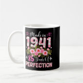 85 Year Old Made In 1941 Floral 85th Birthday Wome Kaffeetasse (Links)
