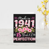 85 Year Old Made In 1941 Floral 85th Birthday Wome Karte (Gelbe Blume)