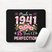 85 Year Old Made In 1941 Floral 85th Birthday Wome Mousepad (Mit Mouse)