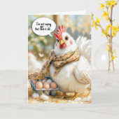 85th Birthday Hen With Eggs in Carton Karte (Gelbe Blume)