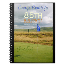 85th Geburtstags-Feier-Golf-Gast-Buch Notizblock