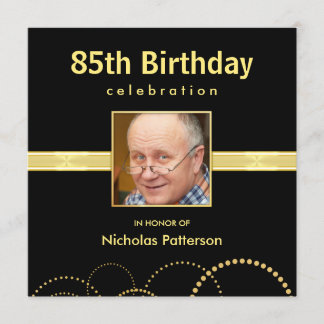85th Geburtstags-Party Einladungen - Foto optional