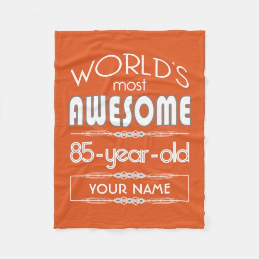 85th Geburtstags-Weltbeste fabelhafte Fleecedecke (Vorderseite)