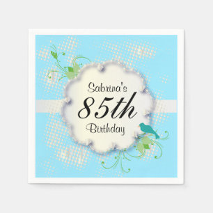 85th Text des Geburtstags-Party- DIY Serviette
