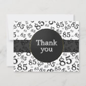 85th Thank You: Black/White Number Pattern (Vorderseite)