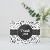 85th Thank You: Black/White Number Pattern (Stehend Vorderseite)