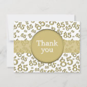 85th Thank You: Gold/White Number Pattern (Vorderseite)