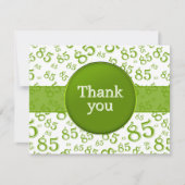 85th Thank You: Green/White Number Pattern (Vorderseite)