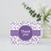 85th Thank You: Purple/White Number Pattern (Stehend Vorderseite)