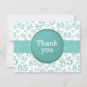 85th Thank You: Teal/White Number Pattern (Vorderseite)