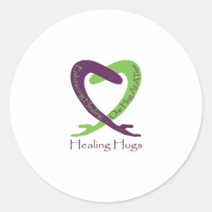 8621_Healing_Hugs_logo_8.31.11_test-2 Runder Aufkleber