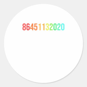 86451132020 Anti-Trump-Wahl 2020 Abstimmung EU Runder Aufkleber