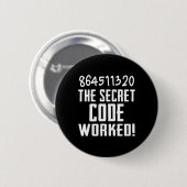 864511320 Der geheime Code funktionierte! Trump ve Button (Vorne & Hinten)