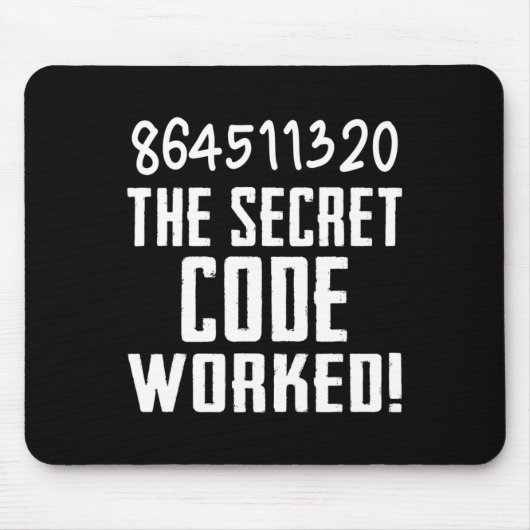 864511320 Der geheime Code funktionierte! Trump ve Mousepad (Vorne)