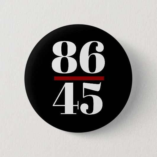 8645 Anti Trump Button (Vorderseite)