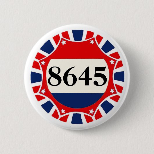 8645 -- Anti-Trumpf Button (Vorderseite)