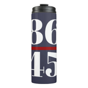 8645 gegen Trump Thermosbecher
