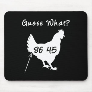 8645 Politische Protest Vermutung Was Hühnchen Po Mousepad