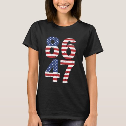 8647 86 47 Flag Männer Frauen T-Shirt (Vorderseite)