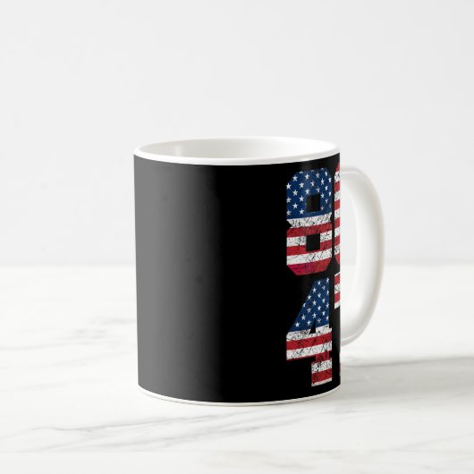 8647 Anti Trump 86 47 Retro Anti-Trump US Flag Pre Kaffeetasse (VorderseiteRechts)