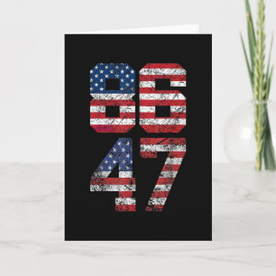 8647 Anti Trump 86 47 Retro Anti-Trump US-Flagge I Karte
