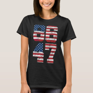 8647 Anti Trump 86 47 Retro Anti-Trump US-Flagge P T-Shirt