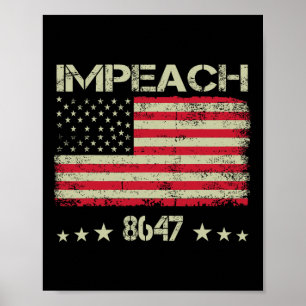 8647 Anti Trump 86 47 Trump anklagen Anklage 47 Re Poster
