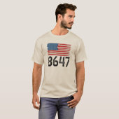 8647 Anti-Trump-amerikanische Flagge Politische Au T-Shirt (Vorne ganz)